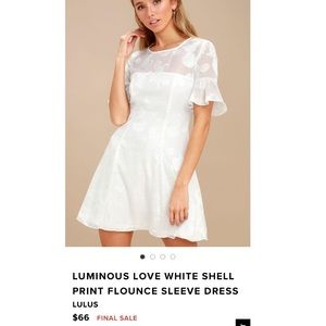 Lulus white shell dress